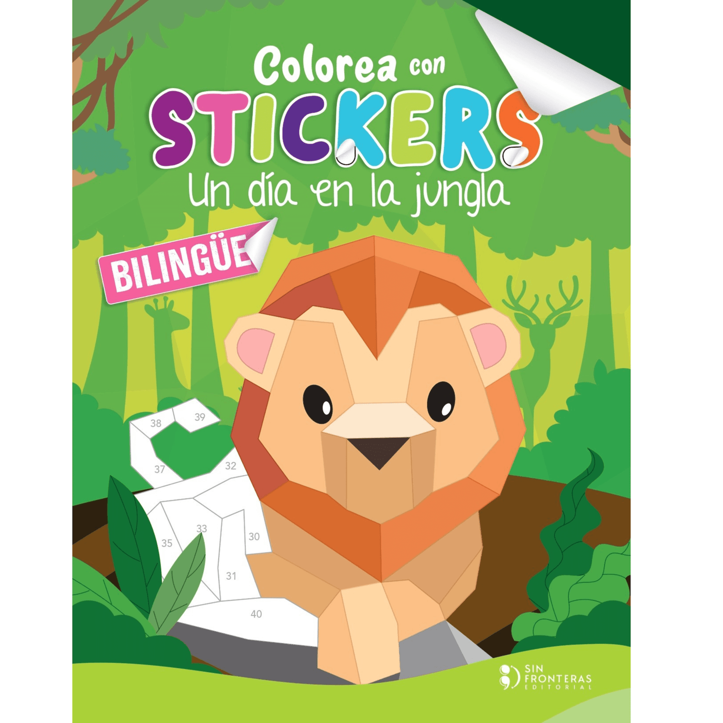 Colorea Con Stickers Un Dia En La Jungla