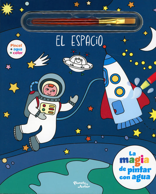 La magia de pintar con agua. El espacio