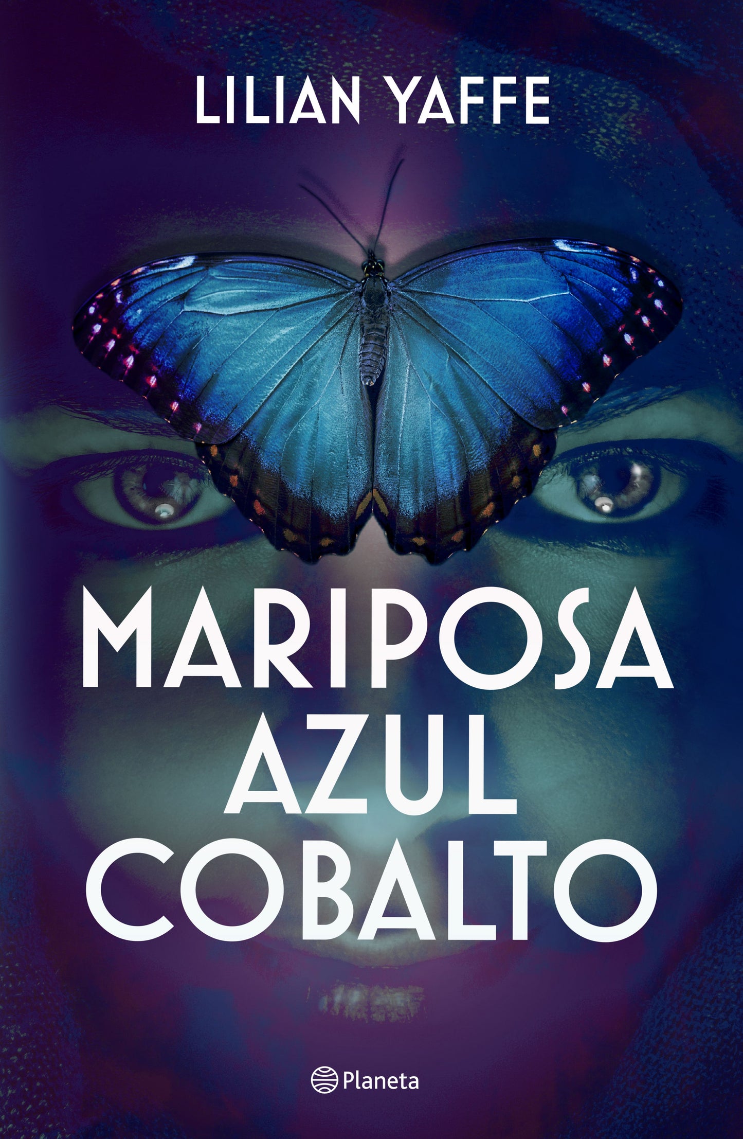 Mariposa azul cobalto